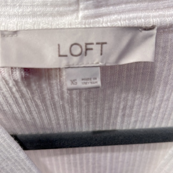 Loft Button Front Ribbed Cardigan, XS - Picture 3 of 3